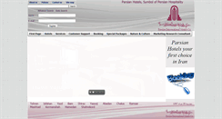 Desktop Screenshot of parsianhotels.com