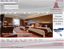 Tablet Screenshot of parsianhotels.com